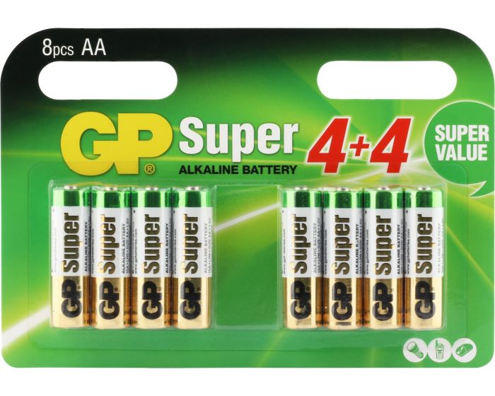 GP Super Alkaline AA Mignon penlite, multipack 8