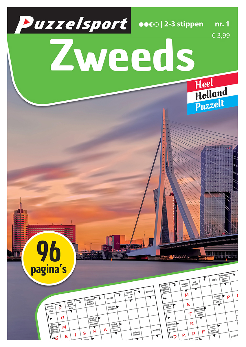 Puzzelsport Puzzelboek 96 pagina's Zweeds 2-3 Stippen