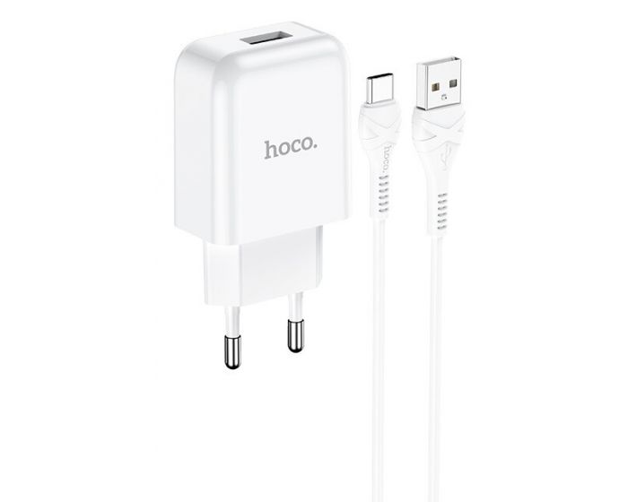Hoco Vigour Travel Charger Set USB-C - Wit