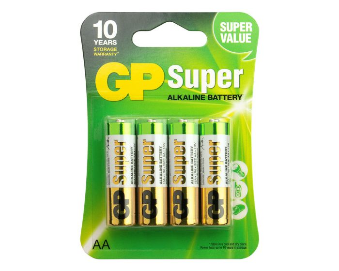 GP Super Alkaline AA Mignon penlite, blister 4