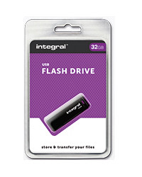 32GB 2.0 USB Purple Flash Drive
