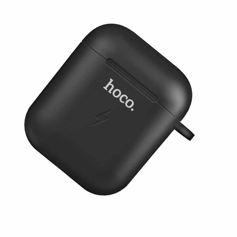 Hoco CW22B Wireless Charging Hoes voor Airpods 1 & 2 - Zwart