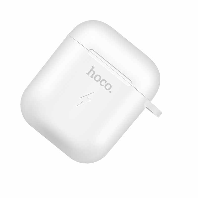 Hoco CW22B Wireless Charging Hoes voor Airpods 1 & 2 - Wit
