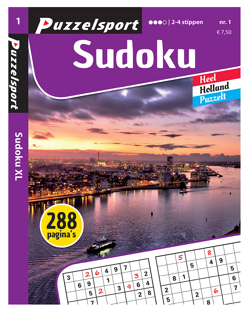 Puzzelsport - Puzzelboek - Sudoku 2-4* - 288 pagina's - Nr.1