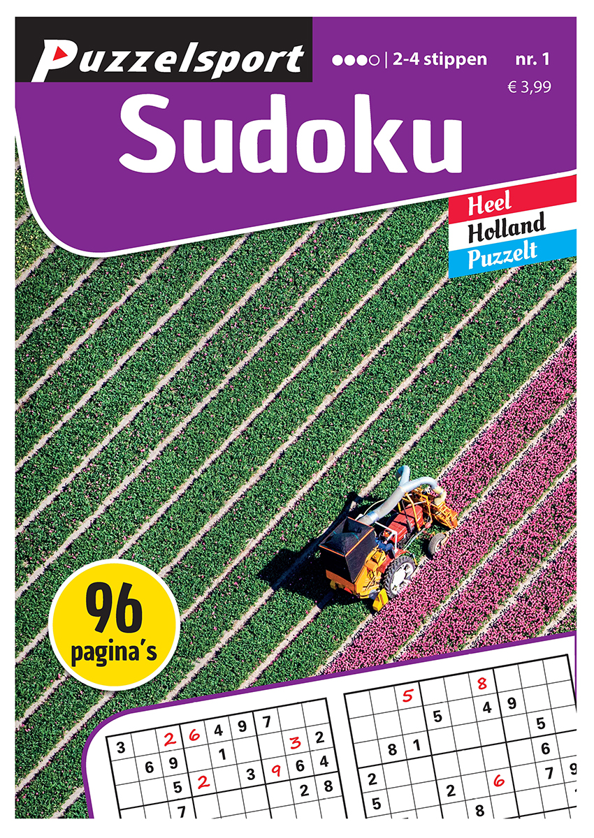 Puzzelsport Puzzelboek 96 pagina&apos;s Sudoku 2-4 Stippen