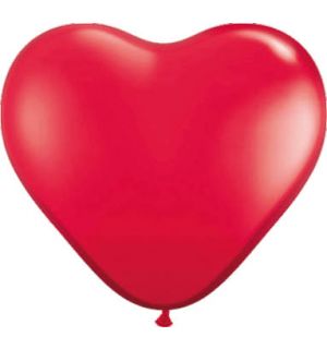 Hartvormige Ballonnen Rood - 8 stuks