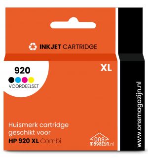 Huismerk Voordeelset HP 920 XL zwart + kleuren