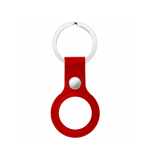 Hoco Protective Leather Keychain for Airtag - Rood
