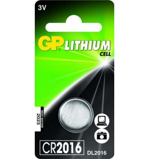 GP Lithium knoopcel CR2016, blister 1