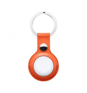 Hoco Protective Leather Keychain for Airtag - Oranje