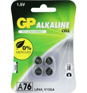 GP Alkaline knoopcel 76A (V13GA / L1154), blister 4