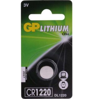 GP Lithium knoopcel CR1220, blister 1