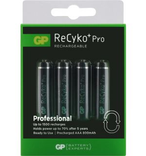 GP ReCyko+ oplaadbare AAA Micro penlite (850mAh), blister 4