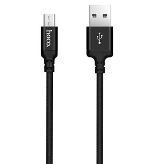 Hoco X14-M2B Charge&Synch Micro USB oplaadkabel zwart 2 meter