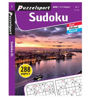 Puzzelsport Puzzelboek 288 pagina's Sudoku 2-4 Stippen