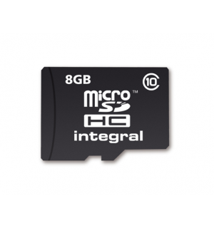 8GB Integral MicroSDHC card - class 10 (90MB/s)