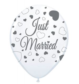 Just Married Trouwballonnen - 8 stuks