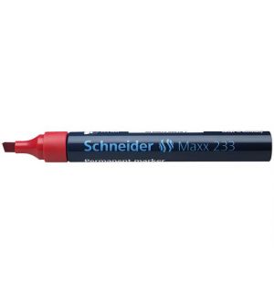Marker Schneider Maxx 233 Permanent Beitelpunt Rood
