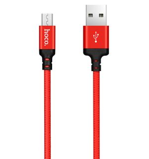 Hoco X14-M2R Charge&Synch Micro USB oplaadkabel rood 2 meter