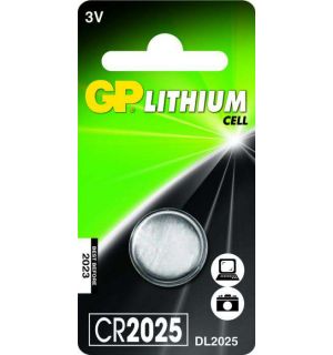 GP Lithium knoopcel CR2025, blister 1