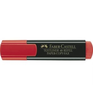 Tekstmarker Faber Castell 48 rood