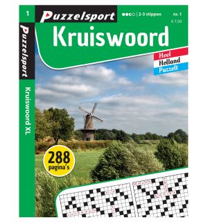Puzzelsport Puzzelboek 288 pagina's Kruiswoord 2-3 stippen