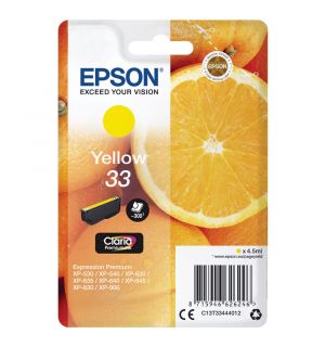 Epson 33 (T 3344) geel (origineel)