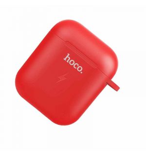 Hoco CW22B Wireless Charging Hoes voor Airpods 1 & 2 - Rood