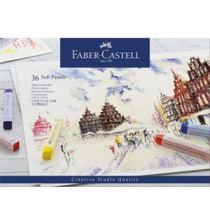 Pastelkrijt Faber Castell Creative Studio Softpastel 36 delig etui