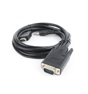 Gembird HDMI naar VGA Kabel - 1.8 meter - Zwart