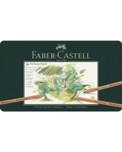 Pastelpotlood Faber-Castell Pitt metalen etui a 36 stuks