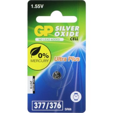 GP Horlogebatterij 377 (SR626SW / SR66) Low Drain (1-pack)