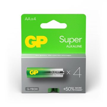 GP Super Alkaline AA Mignon Batterijen (4-pack)