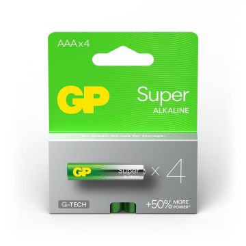 GP Super Alkaline AAA Micro Batterijen (4-pack)