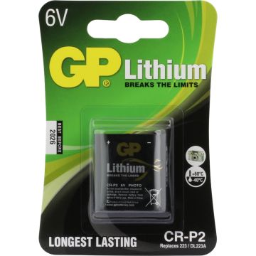 GP Photo Lithium CRP-2 (DL223A) Batterij (1-pack)