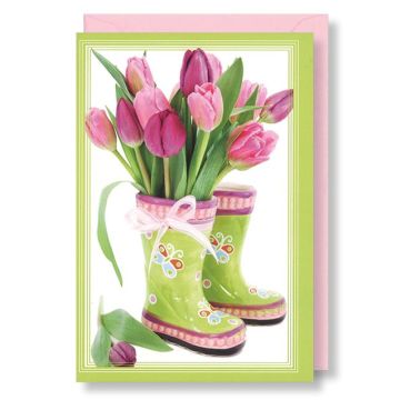 6 Wenskaarten met envelop - Bloemen