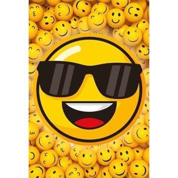 6 Wenskaarten met envelop - Smiley zonder tekst