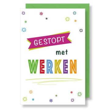 6 Wenskaarten met envelop - pensioen