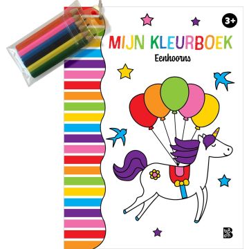 Kleurboek met kleurpotloodjes - Eenhoorns
