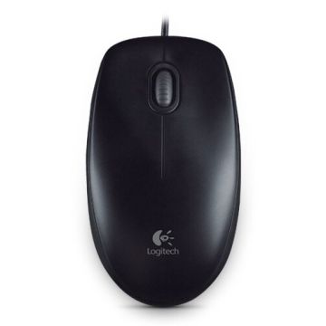 Logitech B100 Ergonomische Optische Muis - Zwart