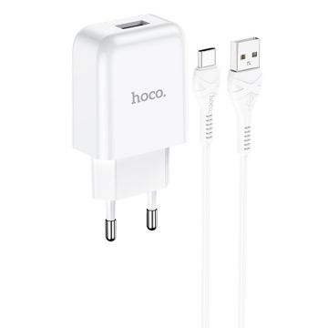 Hoco Vigour Travel Charger Set USB-C - White