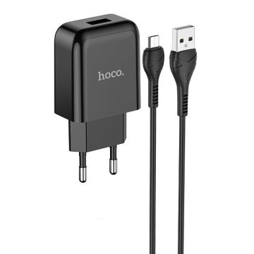 Hoco Vigour Travel Charger Set Micro USB - Black