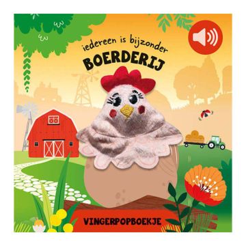Vingerpopboekje met geluid - Boerderij