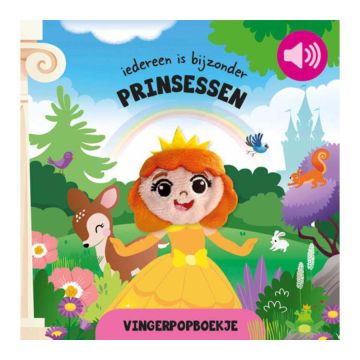Vingerpopboekje met geluid - Prinsessen