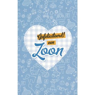10 Wenskaarten met envelop - Gefeliciteerd een zoon