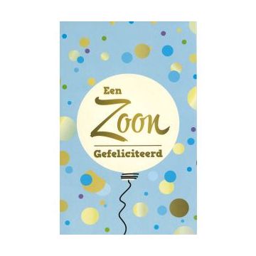 10 Wenskaarten met envelop - Een zoon gefeliciteerd