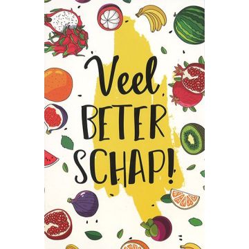 10 Wenskaarten met envelop - Beterschap