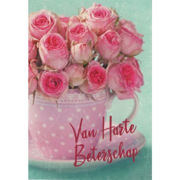 10 Wenskaarten met envelop - Beterschap