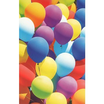 10 Wenskaarten met envelop - Ballonnen zonder tekst