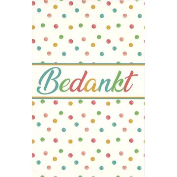 10 Wenskaarten met envelop - Bedankt